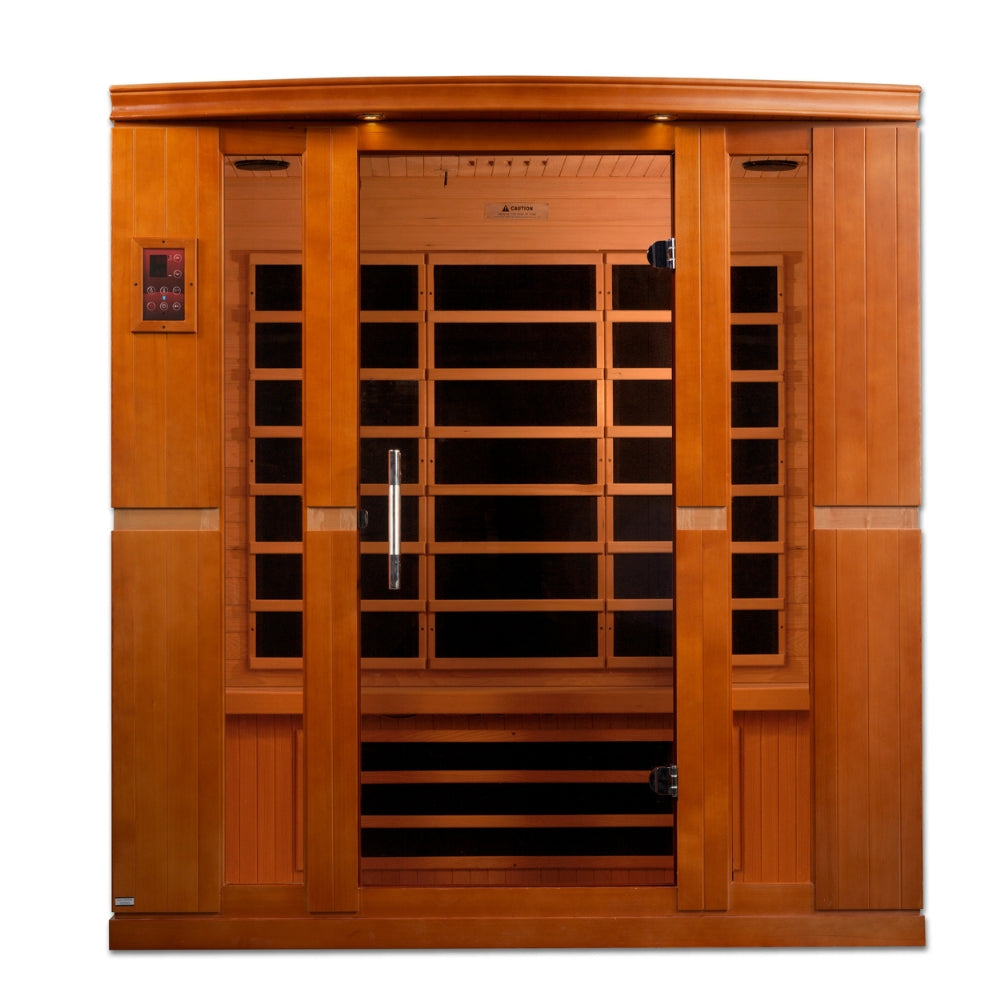 Premium Saunas Golden Designs Bergamo Elite 4-Person Ultra Low EMF FAR Infrared Sauna | DYN-6440-01 Elite