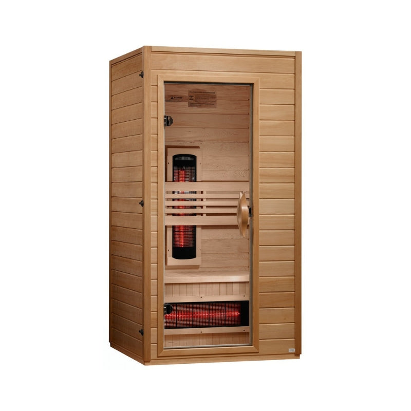 Premium Saunas Golden Designs Dynamic Martin 1-2 Person Full Spectrum Near Zero EMF FAR Infrared Sauna | DYN-6006-03 FS