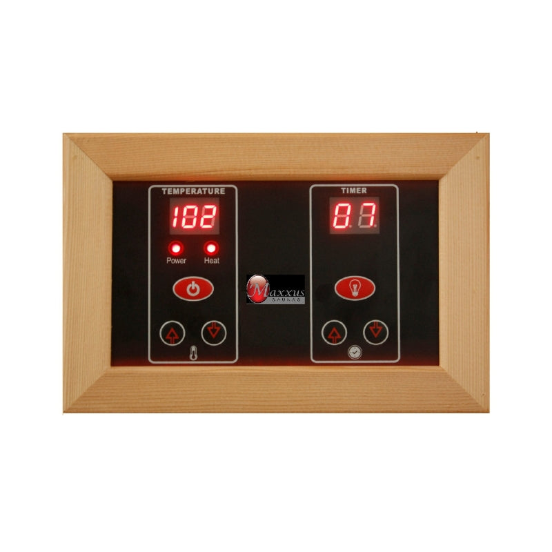 Premium Saunas Golden Designs Maxxus Bellevue 3-Person Near Zero EMF FAR Infrared Sauna with Canadian Hemlock | MX-J306-01-ZF