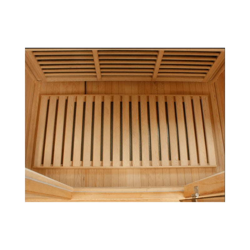 Premium Saunas Golden Designs Maxxus Bellevue 3-Person Near Zero EMF FAR Infrared Sauna with Canadian Hemlock | MX-J306-01-ZF