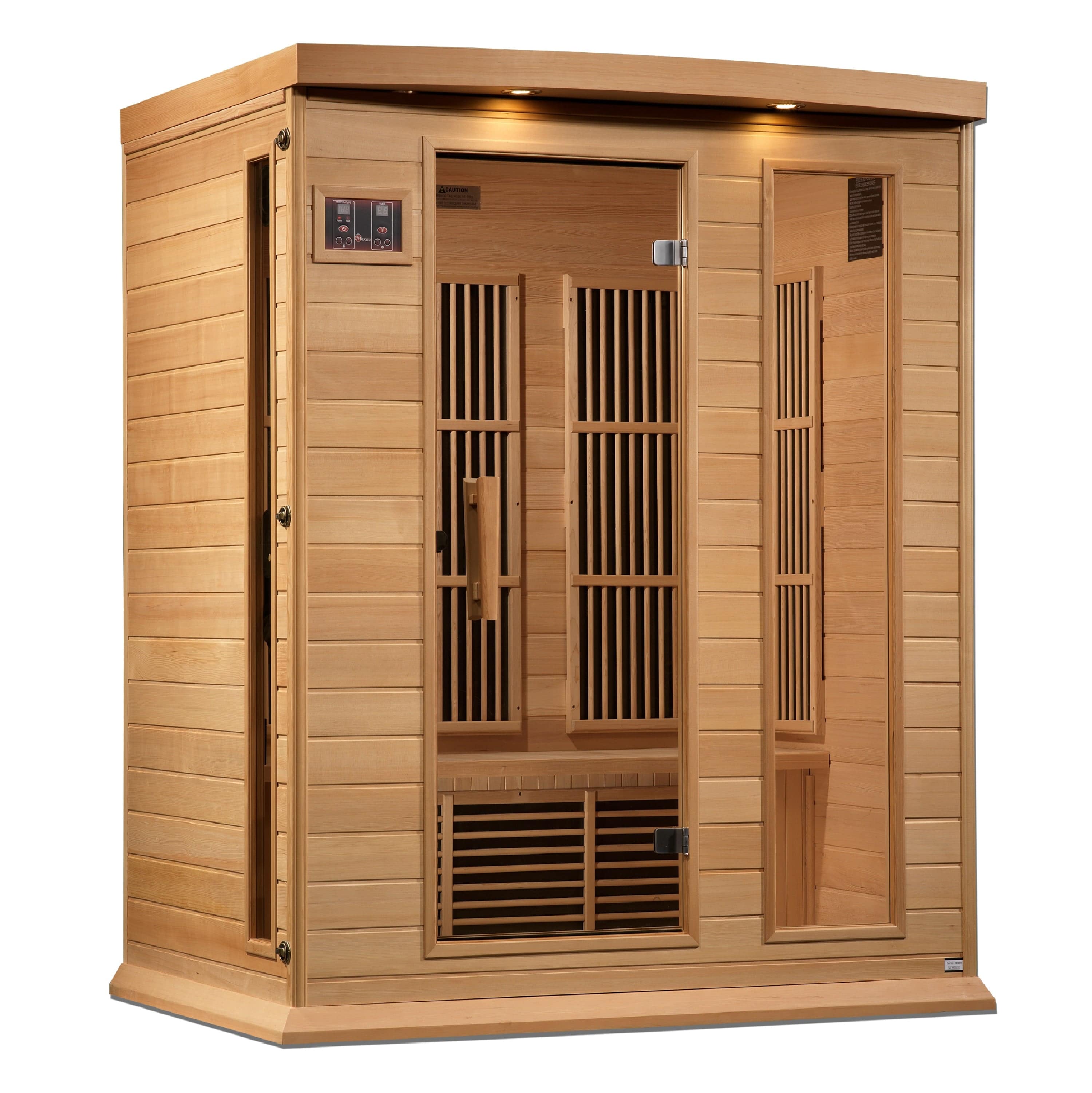 Premium Saunas Golden Designs Maxxus Near Zero EMF FAR Infrared Sauna with Canadian Hemlock | MX-K306-01-ZF