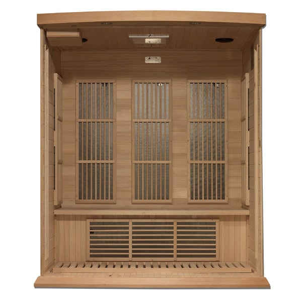 Premium Saunas Golden Designs Maxxus Near Zero EMF FAR Infrared Sauna with Canadian Hemlock | MX-K306-01-ZF