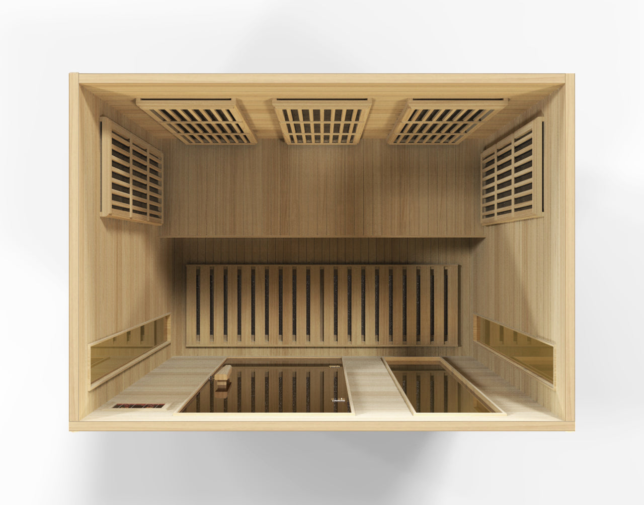 Premium Saunas Golden Designs Maxxus Near Zero EMF FAR Infrared Sauna with Canadian Hemlock | MX-K306-01-ZF
