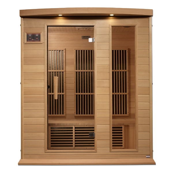 Premium Saunas Golden Designs Maxxus Near Zero EMF FAR Infrared Sauna with Canadian Hemlock | MX-K306-01-ZF