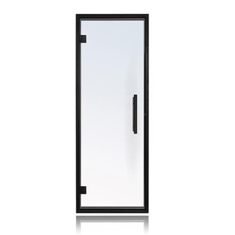 ProSaunas ProSaunas Clear Glass Sauna Door 24x73 Black Alder