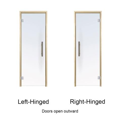 ProSaunas ProSaunas Clear Glass Sauna Door 24x81 Aspen