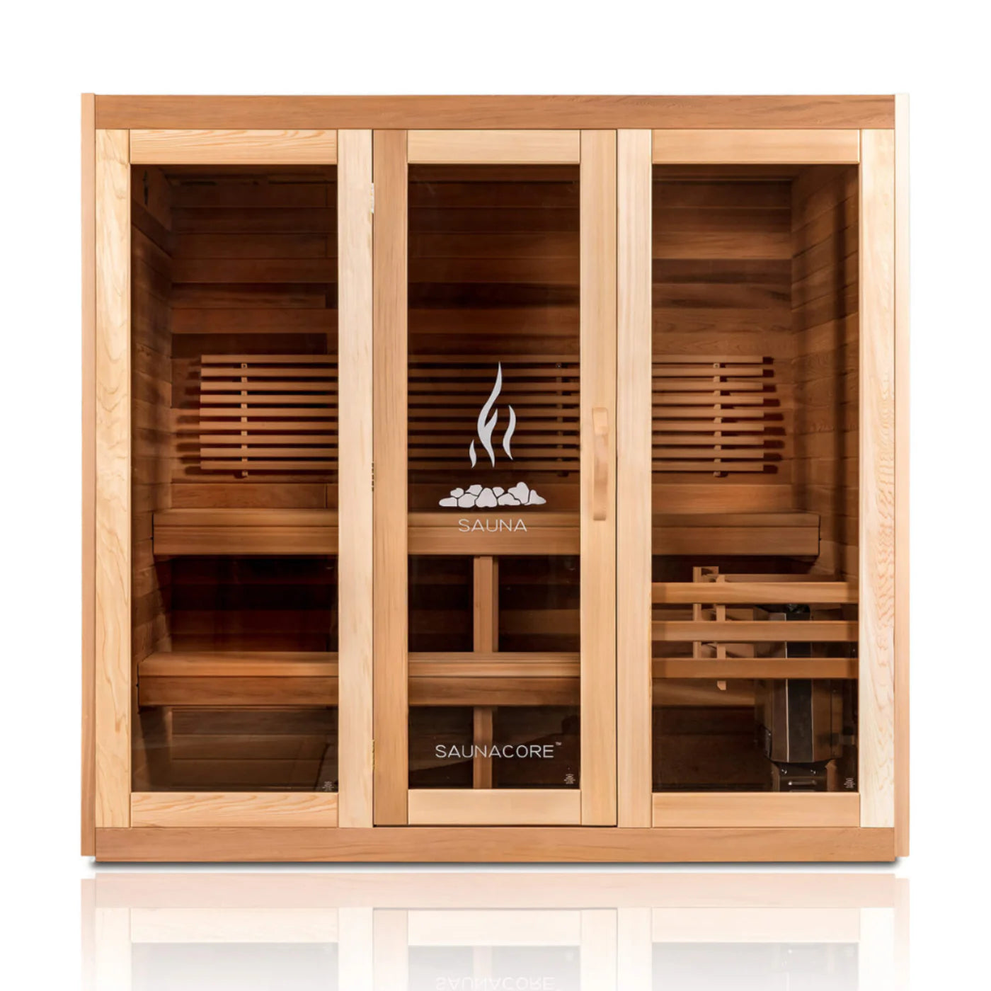 Saunacore Sauna Saunacore Traditional Modular Series Classic Style Sauna - Full Glass Front
