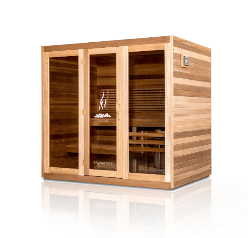 Saunacore Sauna Saunacore Traditional Modular Series Classic Style Sauna - Full Glass Front