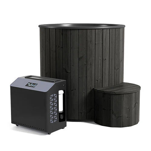 SaunaLife Cold plunge SaunaLife 1-Person Black Thermo-Pine Cold/Hot Plunge Tub - Model S1B