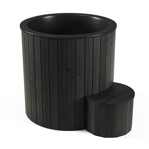 SaunaLife Cold plunge SaunaLife 1-Person Black Thermo-Pine Cold/Hot Plunge Tub - Model S1B
