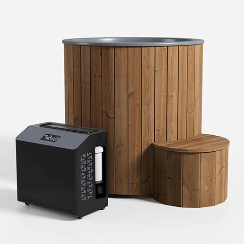 SaunaLife Cold plunge SaunaLife 1-Person Thermo-Pine Cold/Hot Plunge Tub - Model S1N