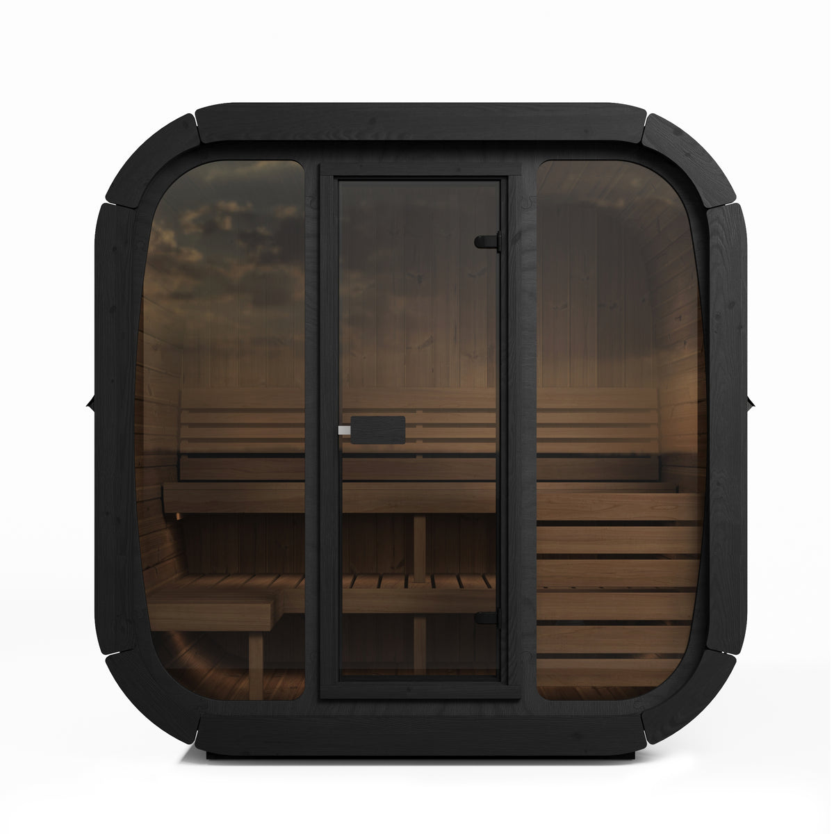 SaunaLife Sauna SaunaLife Model CL5G 4 Person Cube Series Outdoor Sauna Kit