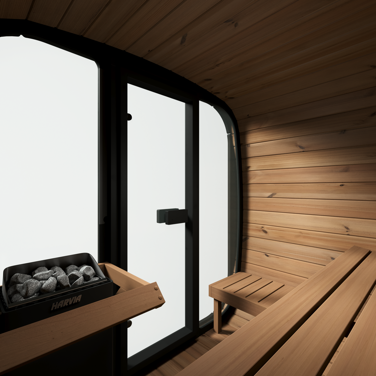 SaunaLife Sauna SaunaLife Model CL5G 4 Person Cube Series Outdoor Sauna Kit