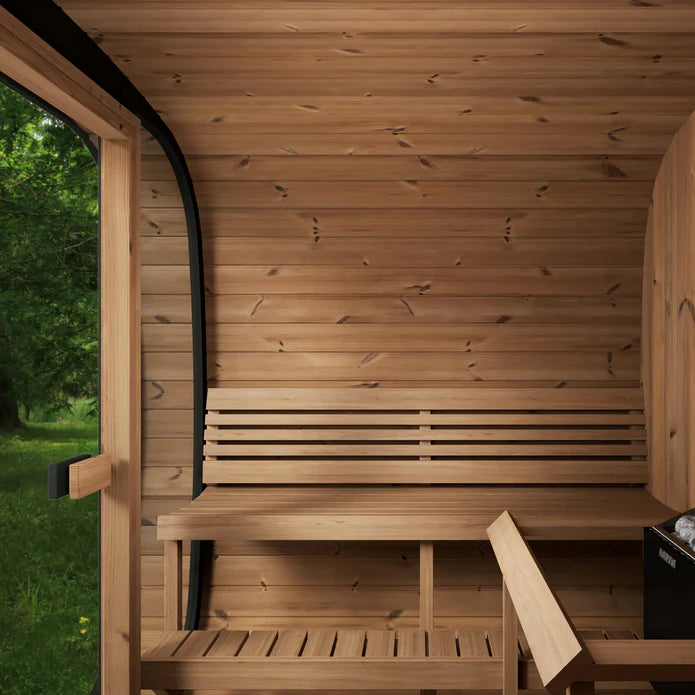 SaunaLife Sauna SaunaLife Model CL7G 6 Person Cube Series Outdoor Sauna Kit