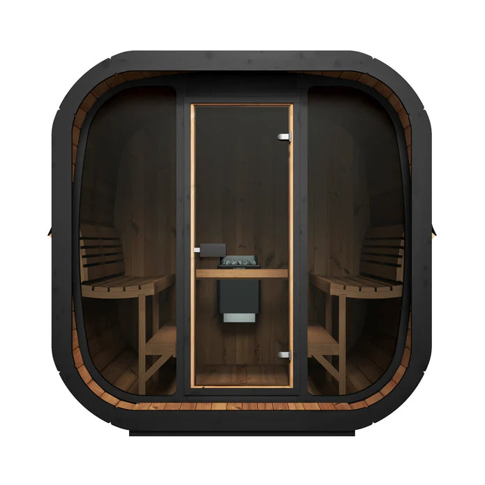 SaunaLife Sauna SaunaLife Model CL7G 6 Person Cube Series Outdoor Sauna Kit