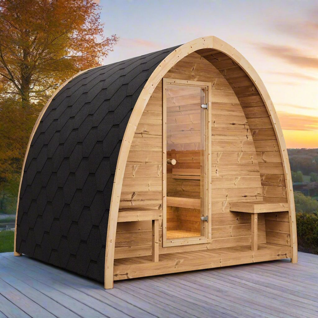 SaunaLife Sauna SaunaLife Model G3 4 Person Outdoor Home Sauna Kit