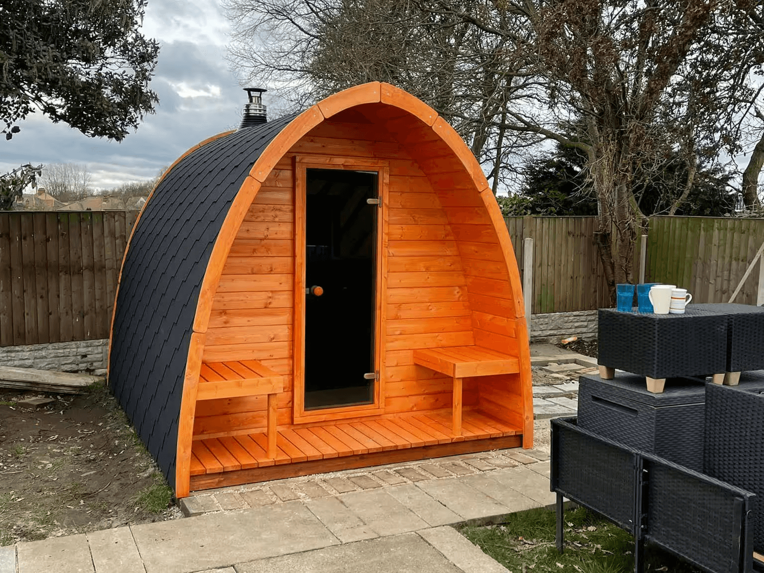 SaunaLife Sauna SaunaLife Model G3 4 Person Outdoor Home Sauna Kit