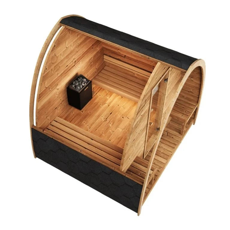 SaunaLife Sauna SaunaLife Model G3 4 Person Outdoor Home Sauna Kit