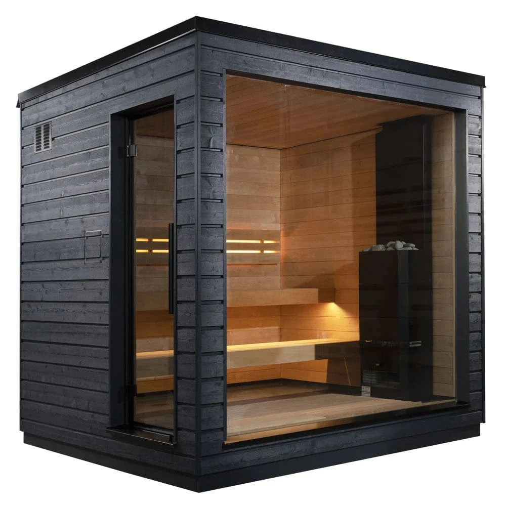 SaunaLife Sauna SaunaLife Model G6 5 Person Garden Series Pre-Assembled Outdoor Home Sauna