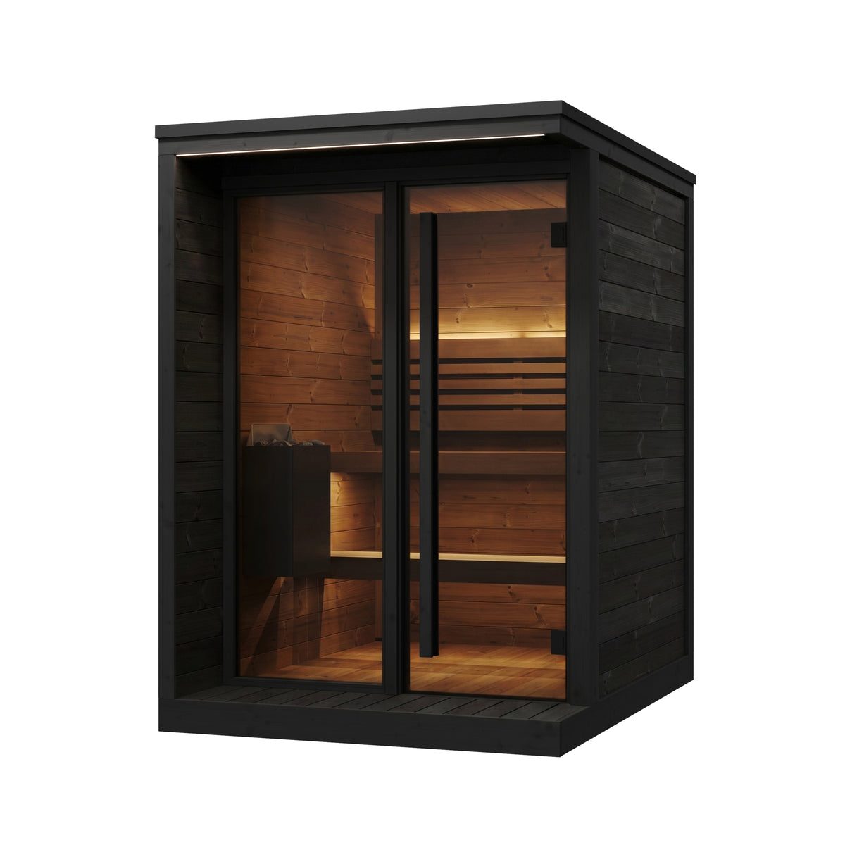 SaunaLife Sauna SaunaLife Model GL4 4 Person Garden Luxury Series Outdoor Sauna Kit