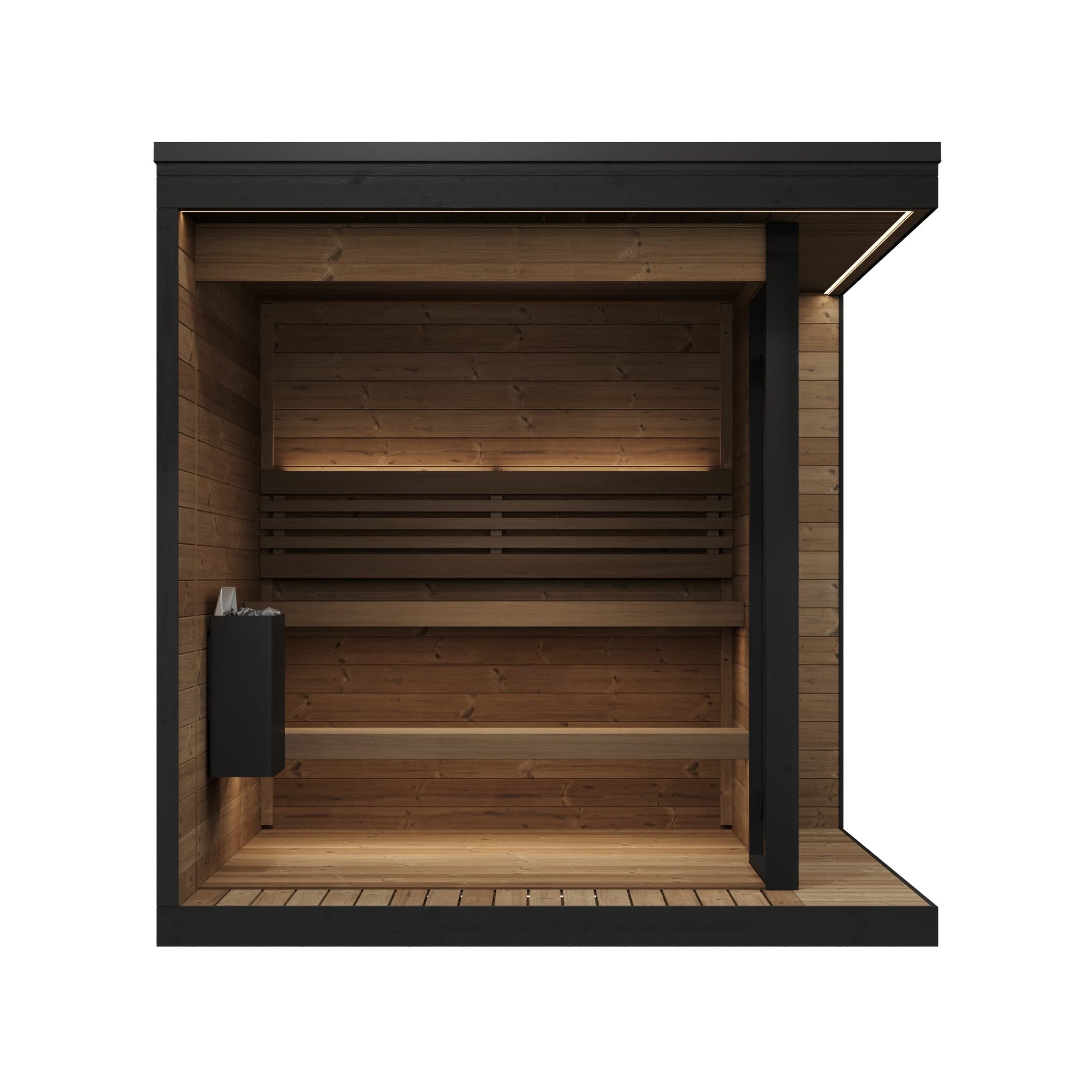 SaunaLife Sauna SaunaLife Model GL6 6 Person Garden Luxury Series Outdoor Sauna Kit