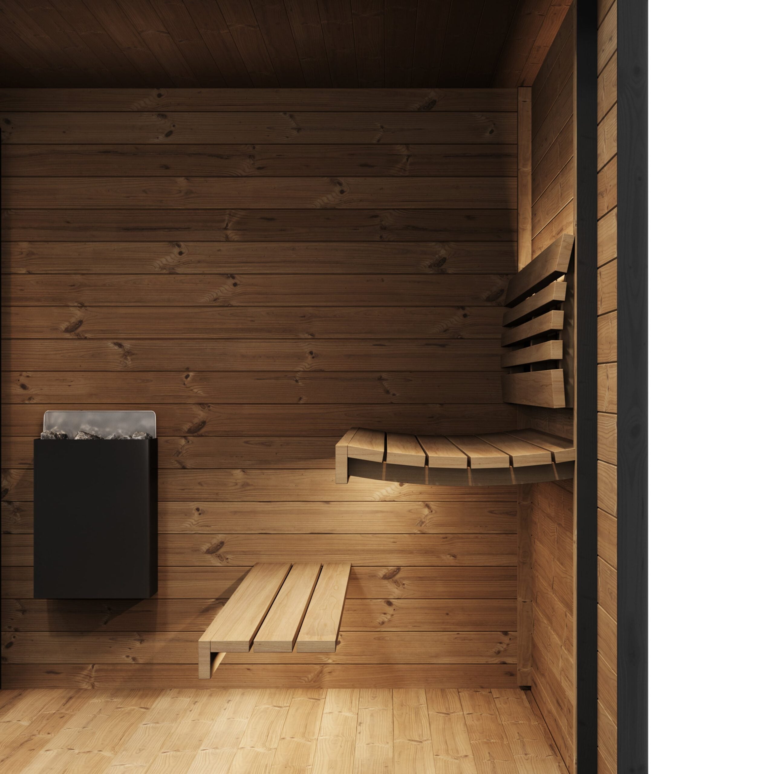 SaunaLife Sauna SaunaLife Model GL6 6 Person Garden Luxury Series Outdoor Sauna Kit