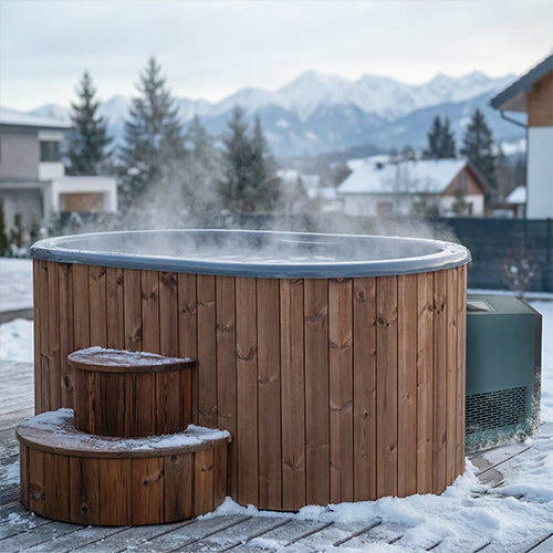 SaunaLife SaunaLife S2 2-Person Cold Plunge Tub and Chiller Heater Package