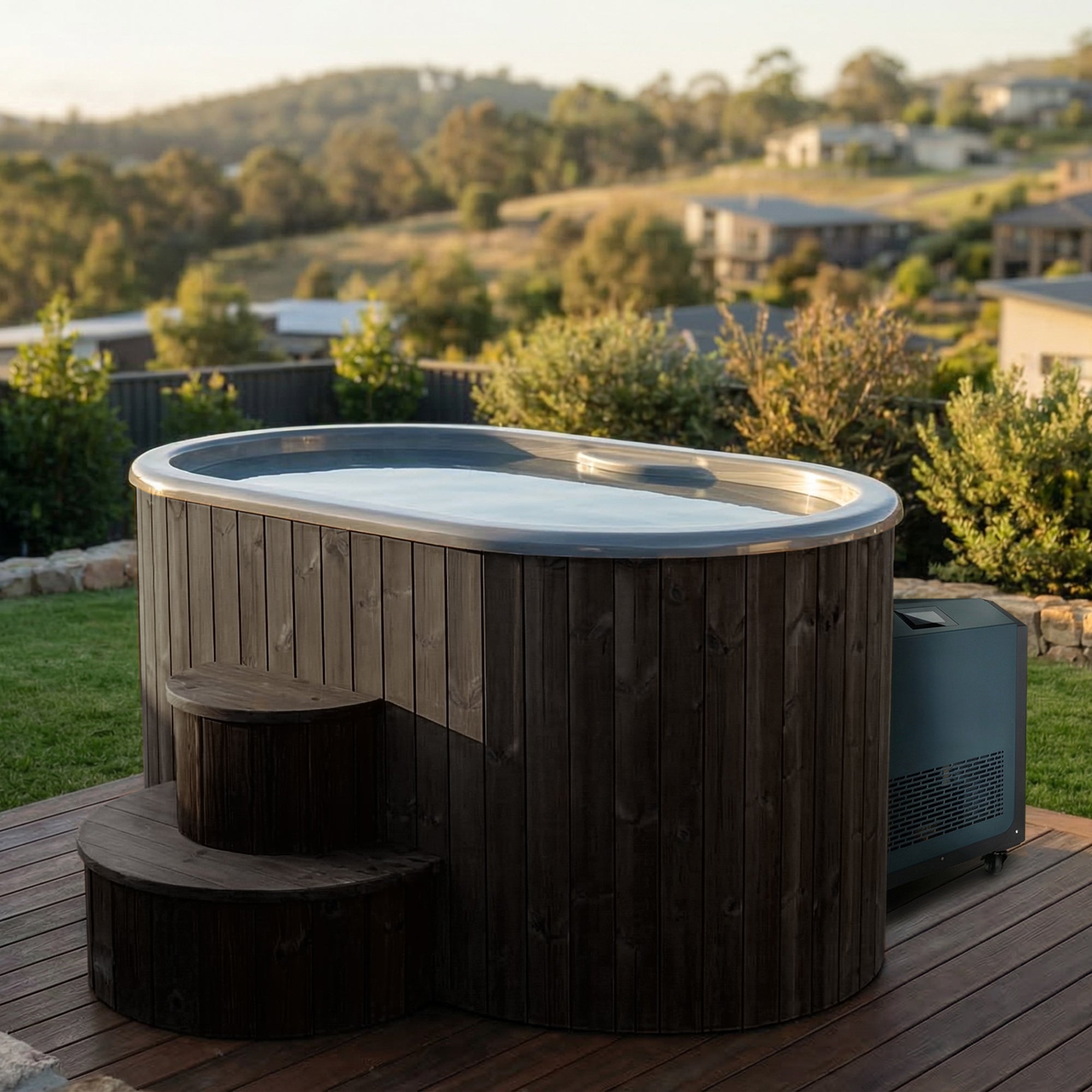 SaunaLife SaunaLife S2 2-Person Cold Plunge Tub and Chiller Heater Package