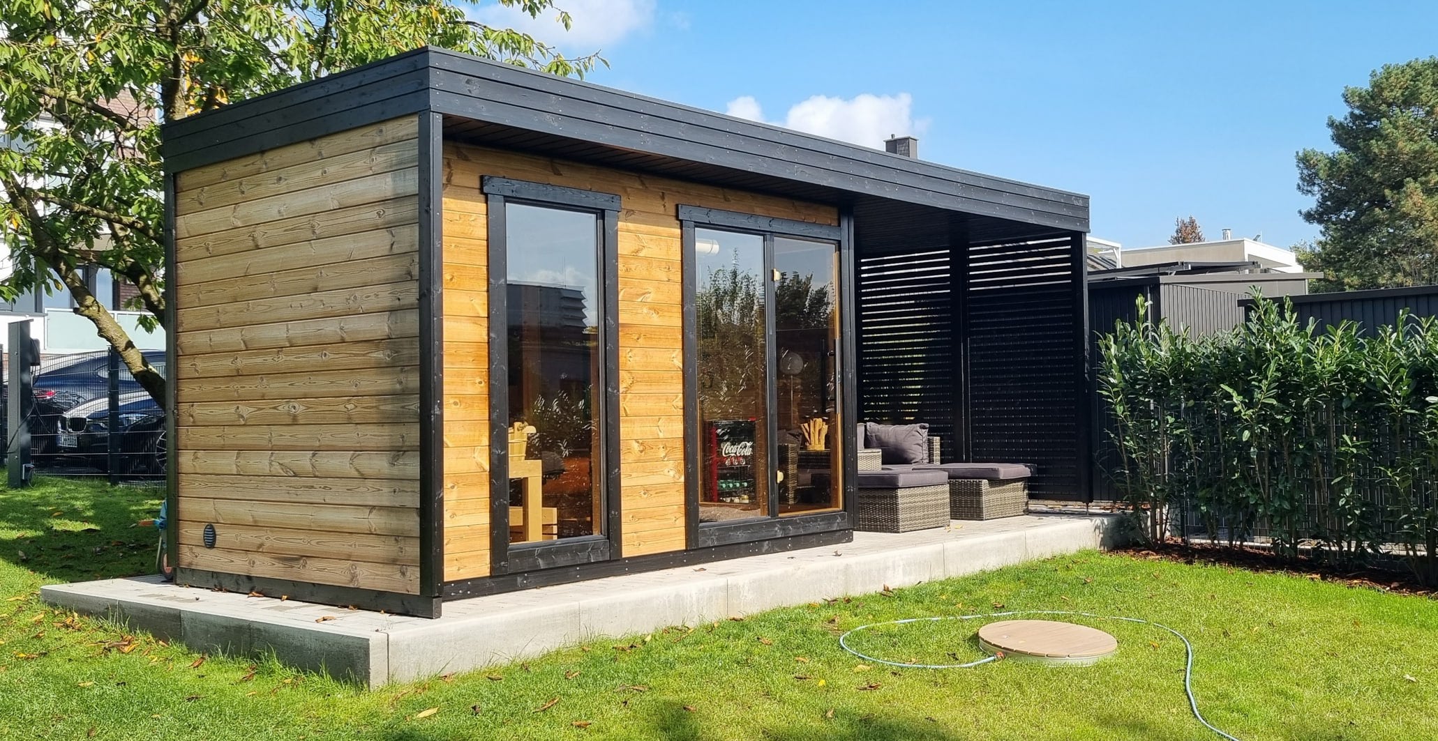 Saunasell Leil Patio L Plus 5 Person Outdoor Sauna