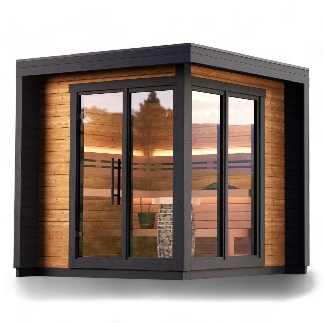 Saunasell Leil® Patio S 4-5 Person Outdoor Sauna