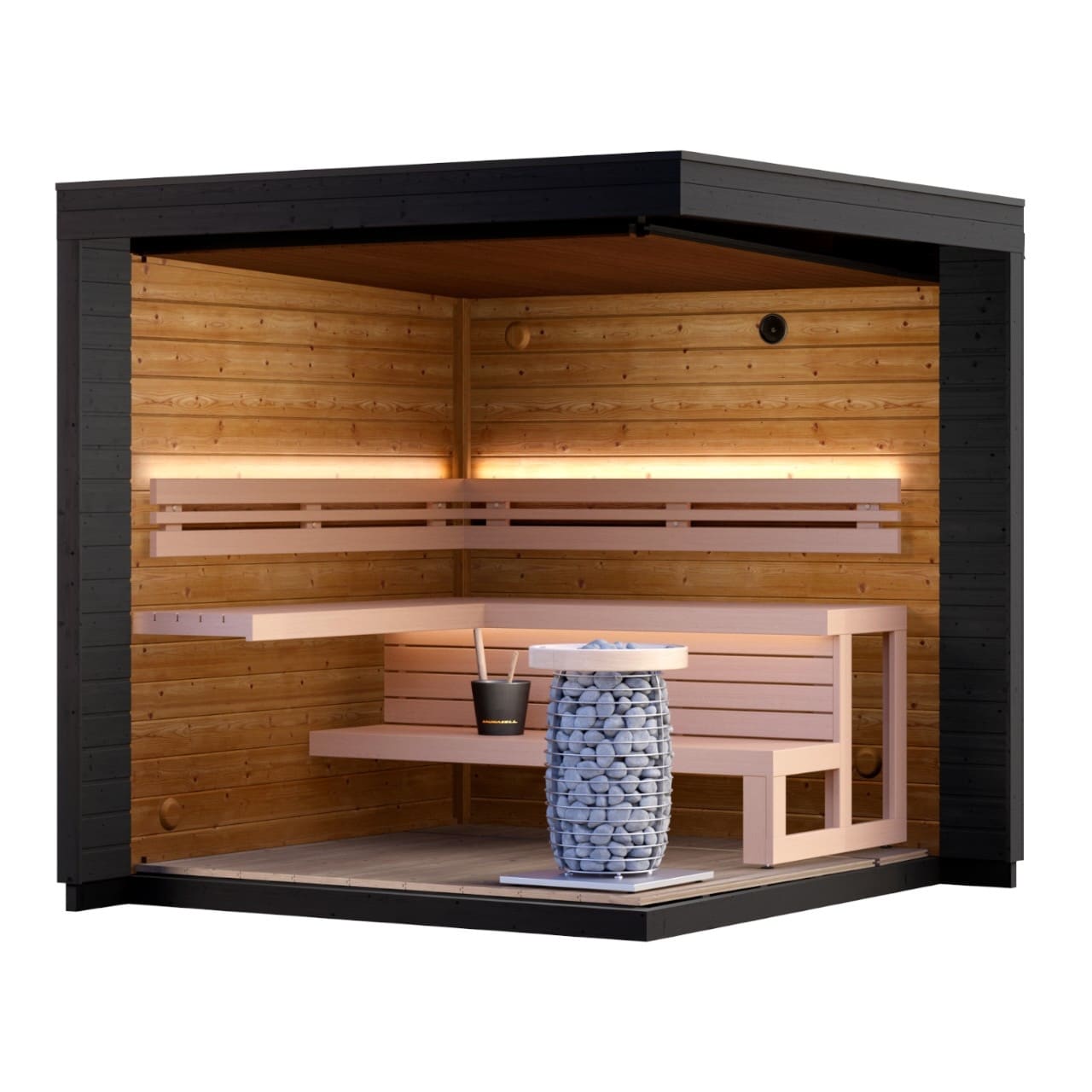 Saunasell Leil® Patio S 4-5 Person Outdoor Sauna