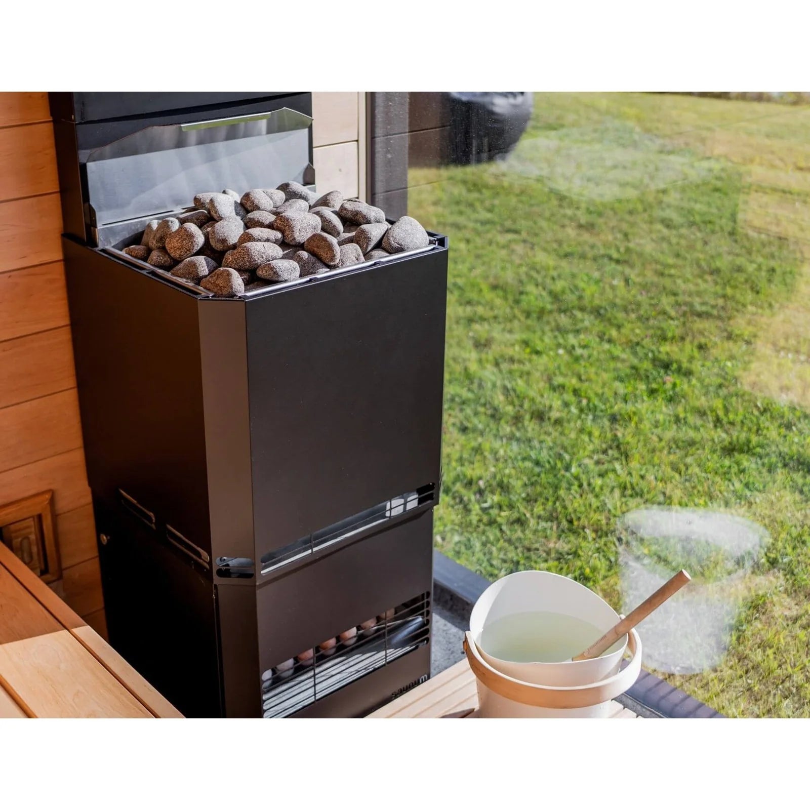 Saunum Sauna Heater Nordic Black Saunum AIR L 10 WiFi Sauna Heater Package
