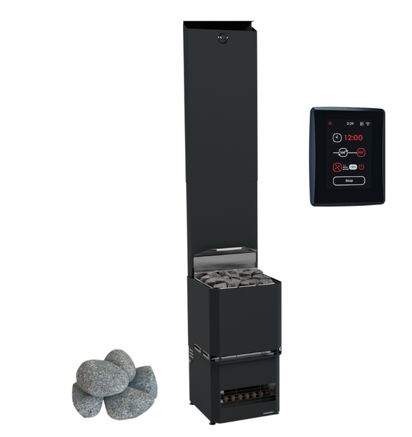 Saunum Sauna Heater Nordic Black Saunum AIR L 10 WiFi Sauna Heater Package
