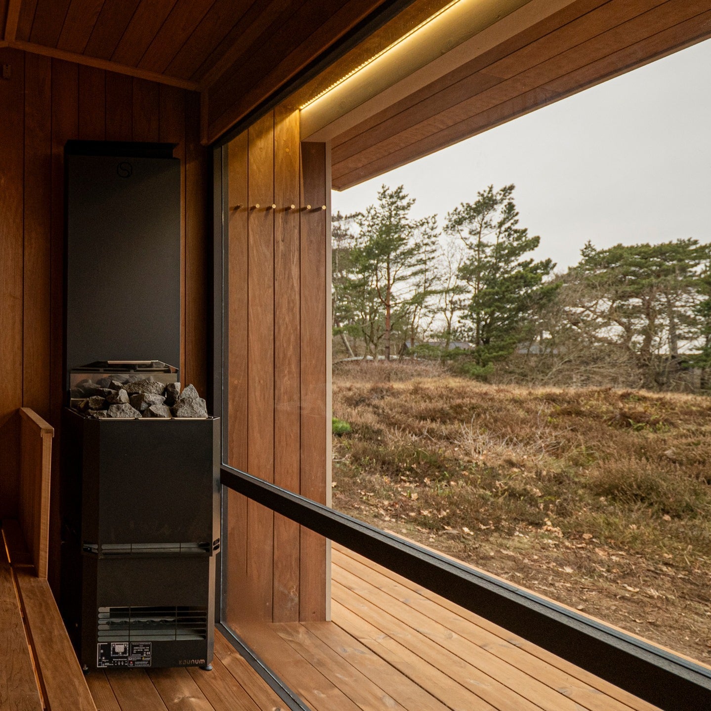 Saunum Sauna Heater Nordic Black Saunum AIR L 13 WiFi Sauna Heater Package