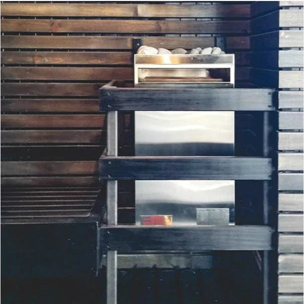 Scandia Sauna Scandia Electric Ultra Hand Finished Pre-Cut Sauna Room Kits - 48" x 84" x 84"