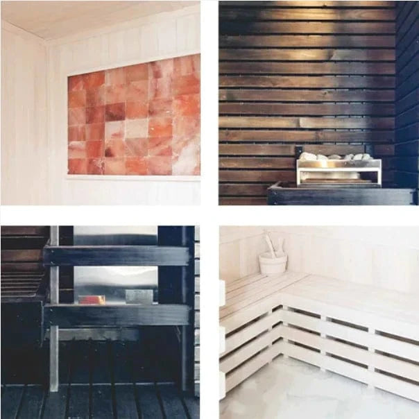 Scandia Sauna Scandia Electric Ultra Hand Finished Pre-Cut Sauna Room Kits - 48" x 84" x 84"