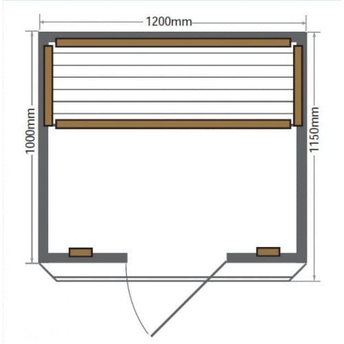 Sunray Saunas Sauna Sunray Evansport 2-Person Indoor Infrared Sauna 200K2
