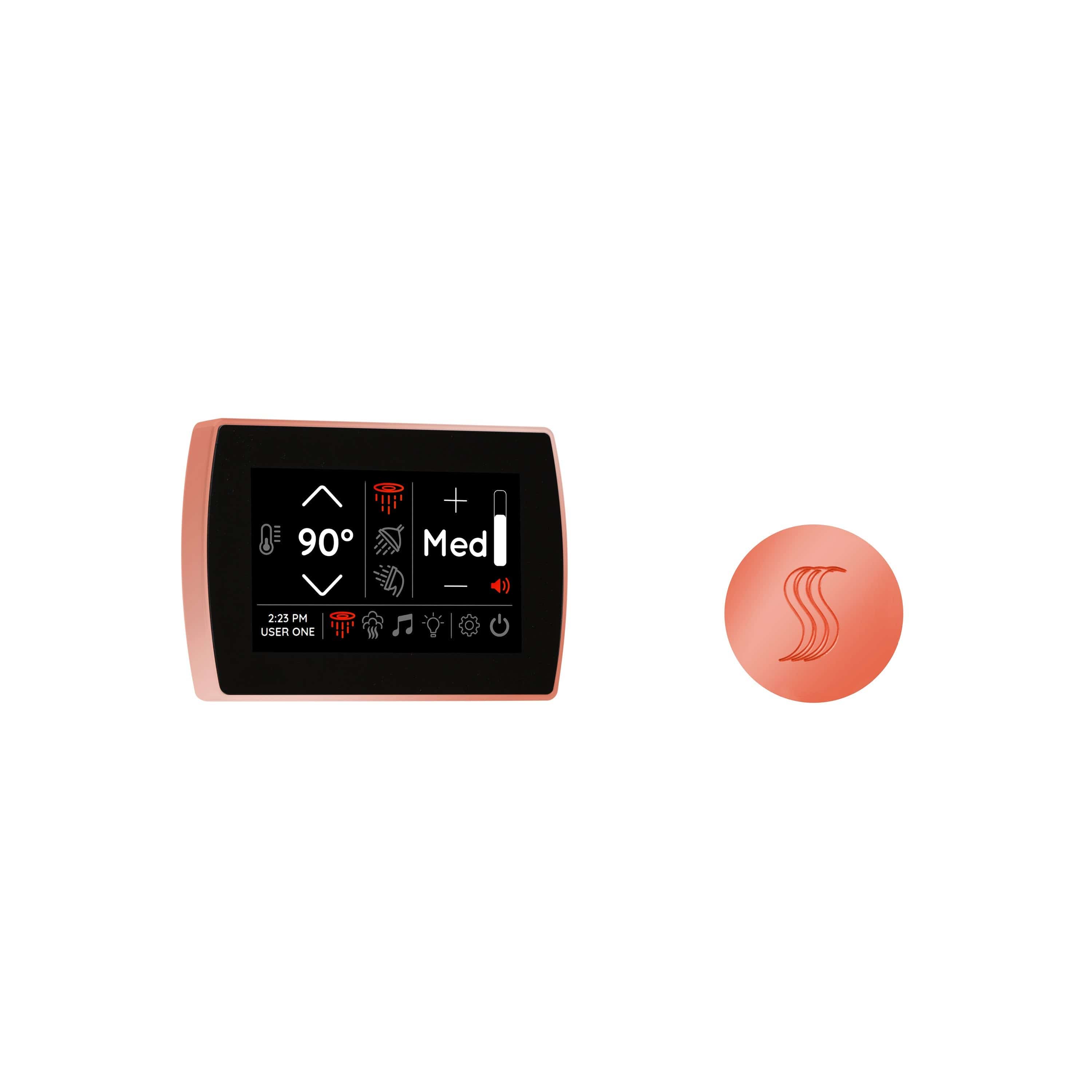 ThermaSol Copper ThermaSol STCM-SVRD Signatouch Control and Steam Head Kit Round