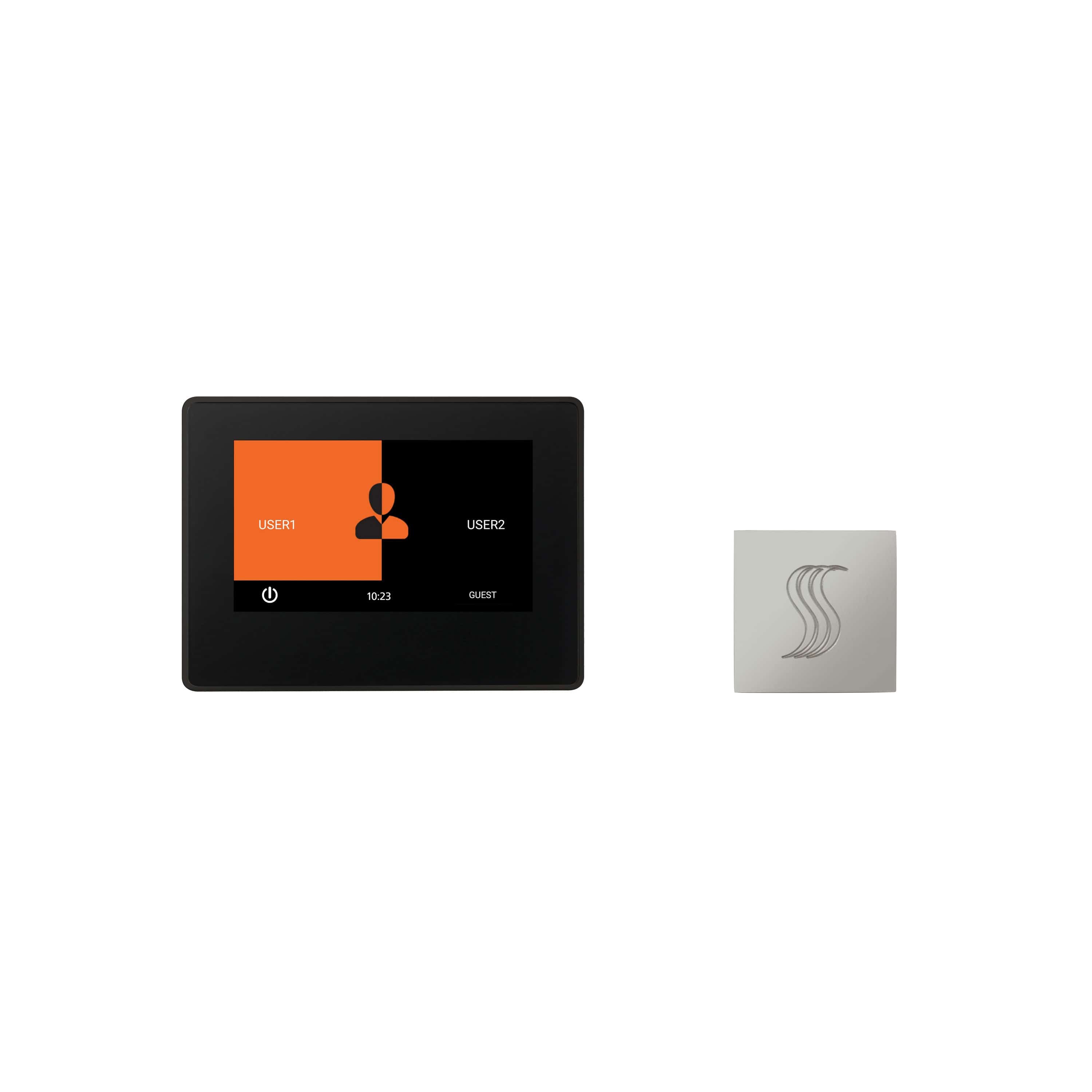 ThermaSol Polished Chrome ThermaSol ThermaTouch TT7-SVSQ 7" Control and Steam Head Kit Square