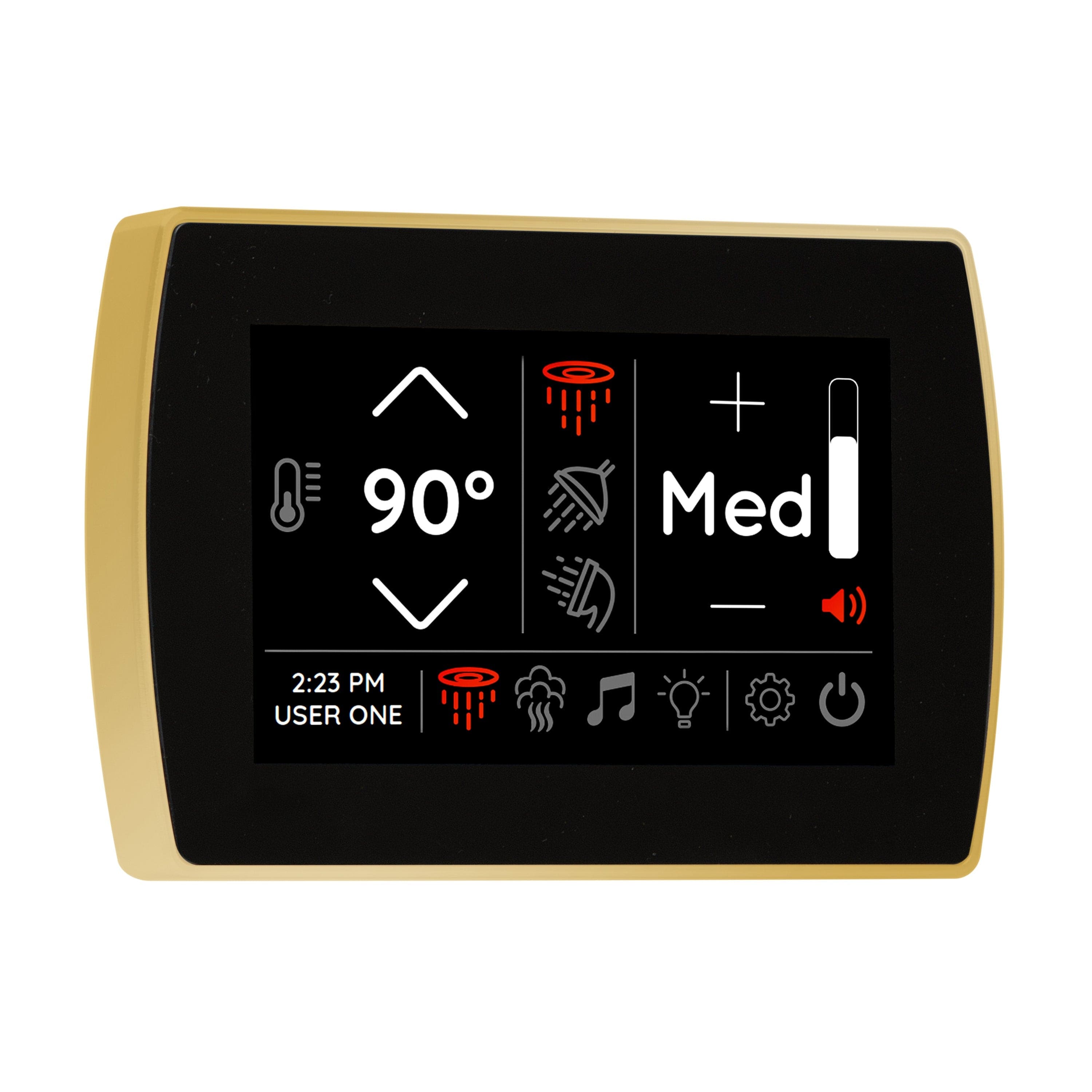ThermaSol Polished Gold ThermaSol STCM Signatouch Flush Mount Controller
