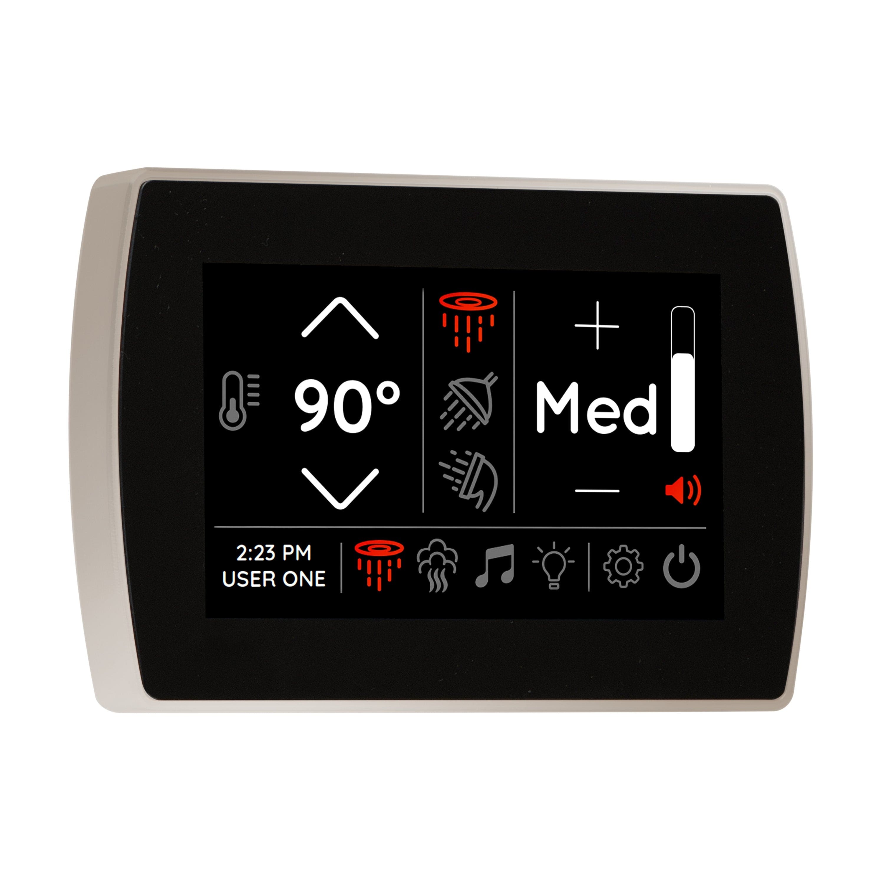 ThermaSol Polished Nickel ThermaSol STCM Signatouch Flush Mount Controller