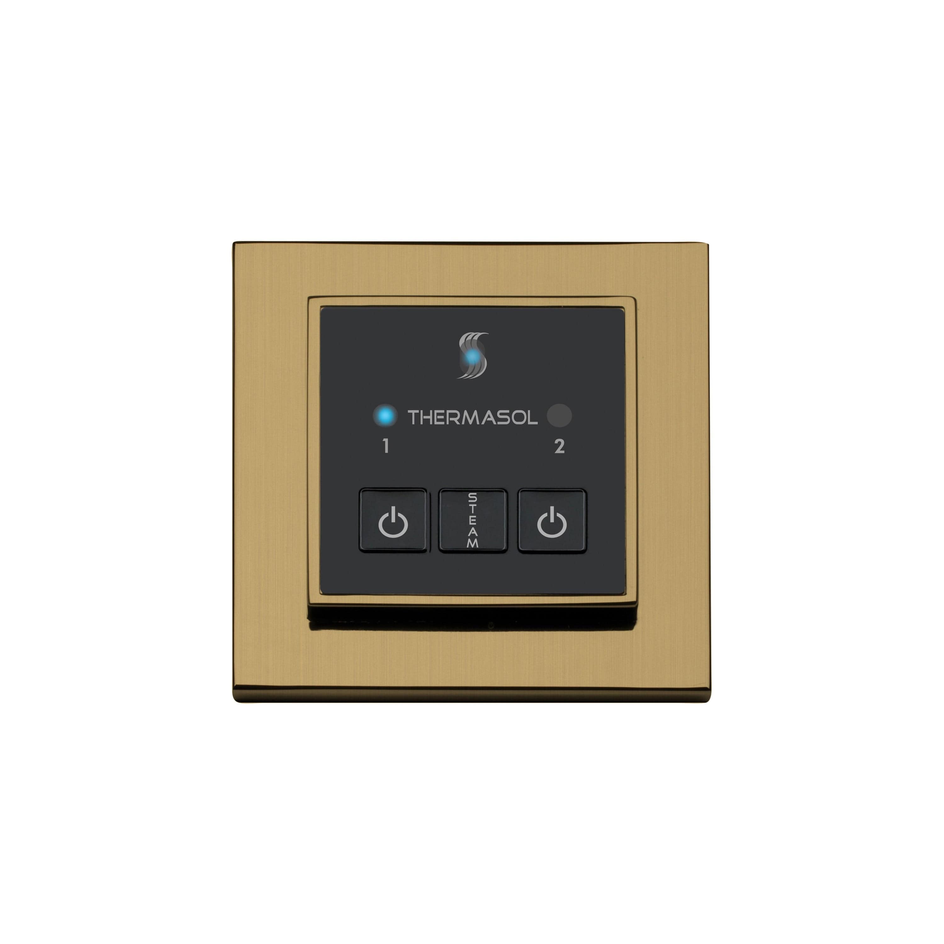 ThermaSol Satin Brass ThermaSol Easy Start Control Square