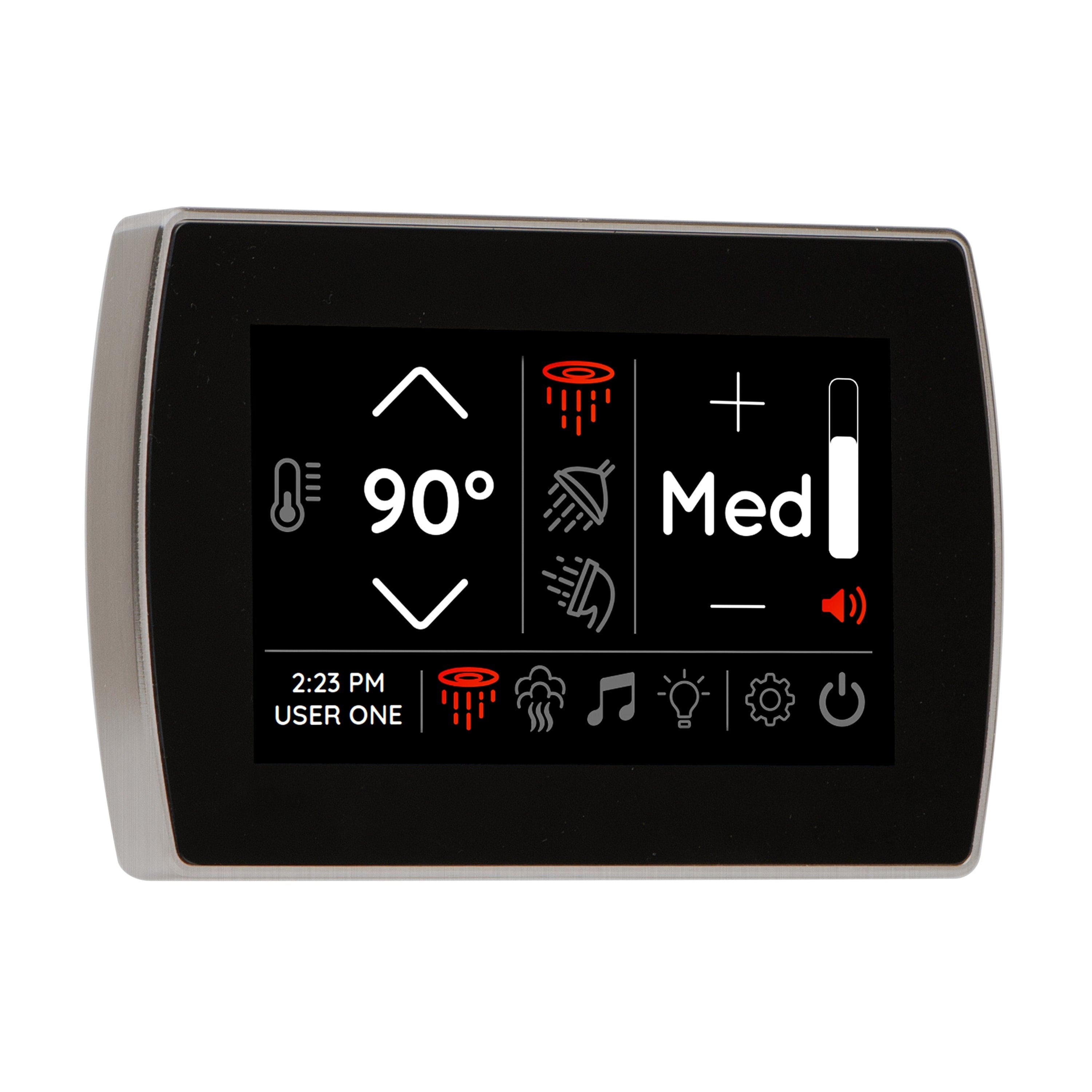 ThermaSol Satin Chrome ThermaSol STCM Signatouch Flush Mount Controller