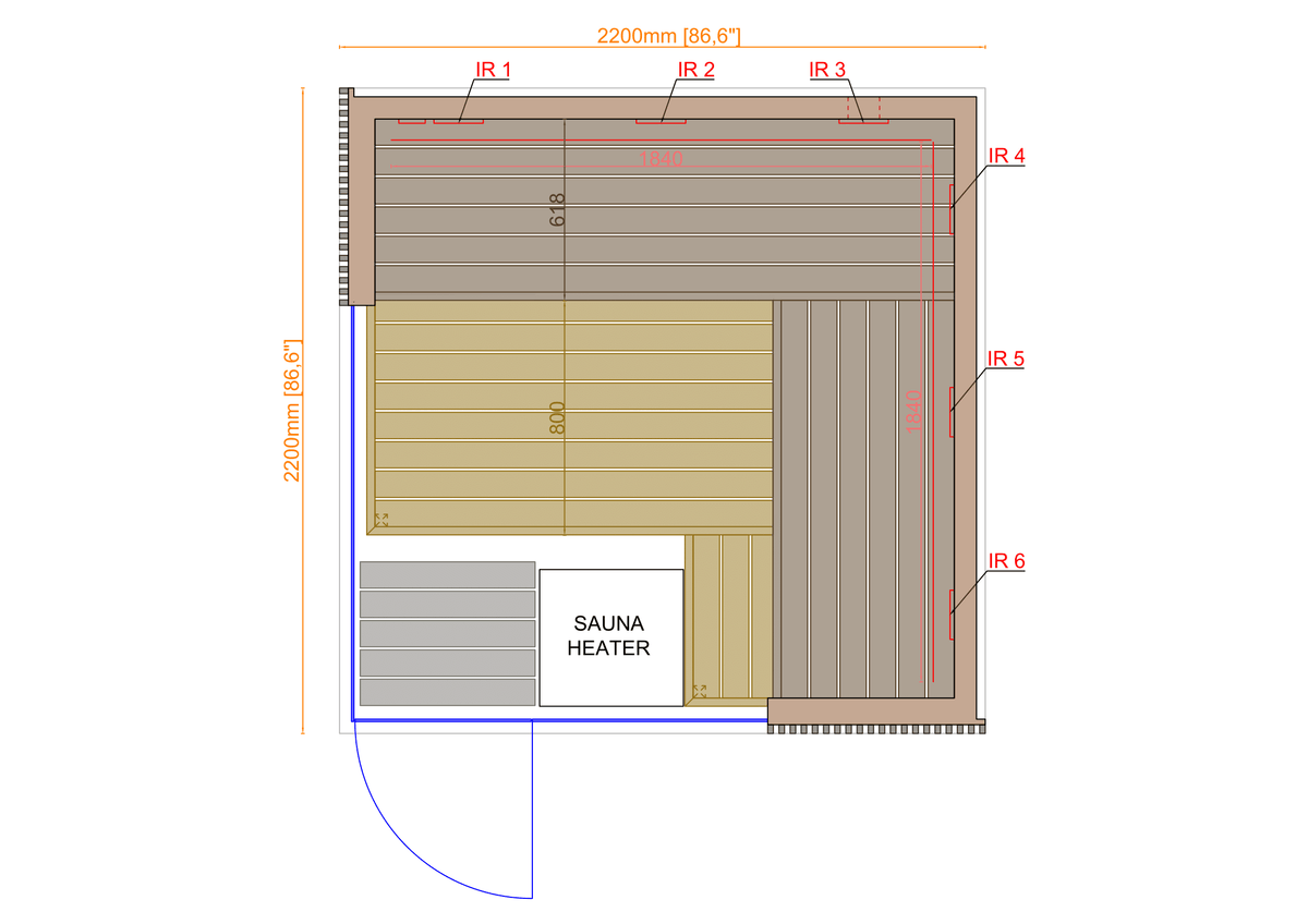 ThermaSol Sauna ThermaSol Aalto Indoor Sauna Cabin