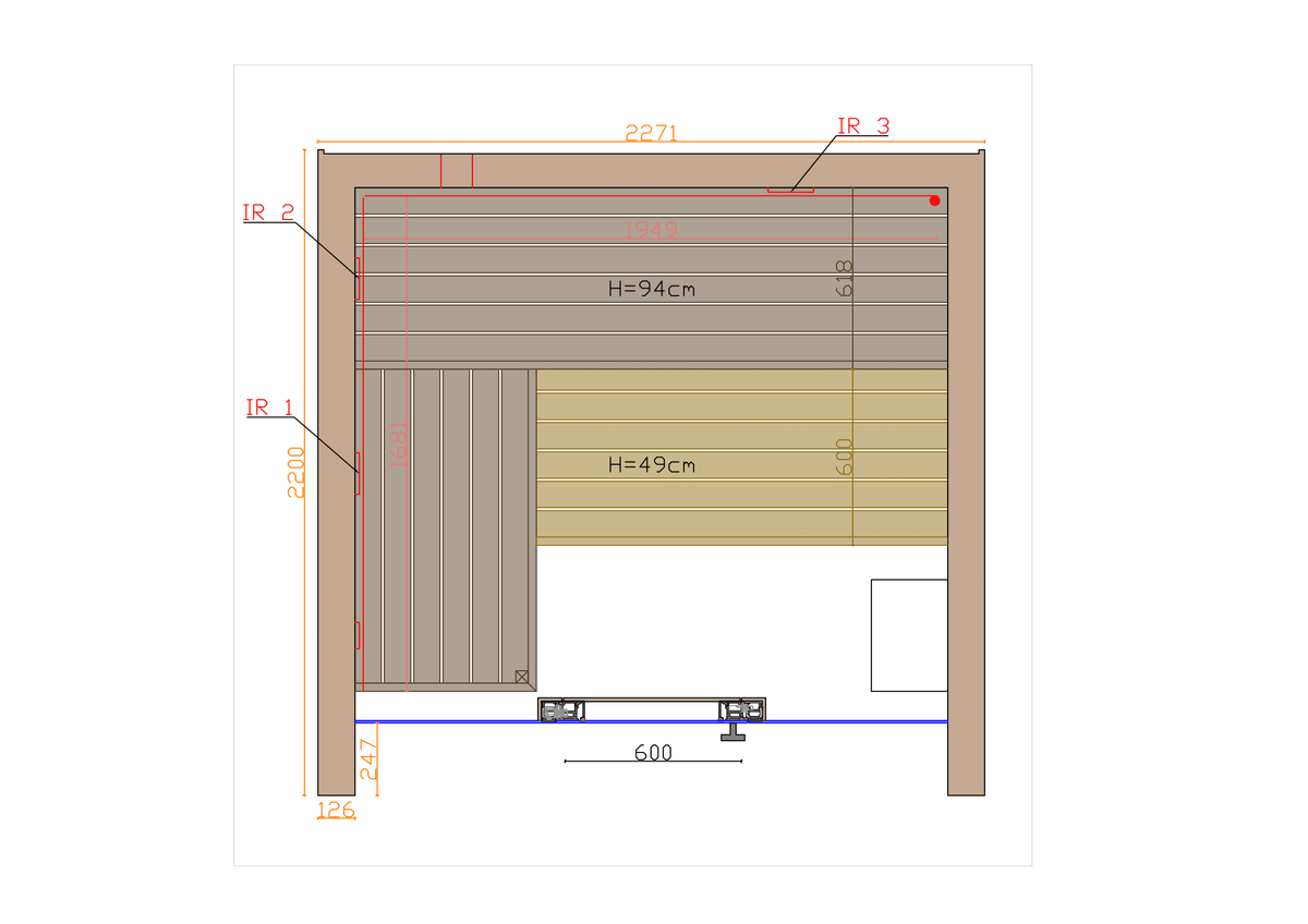 ThermaSol Sauna ThermaSol Fortis Outdoor Sauna Cabin