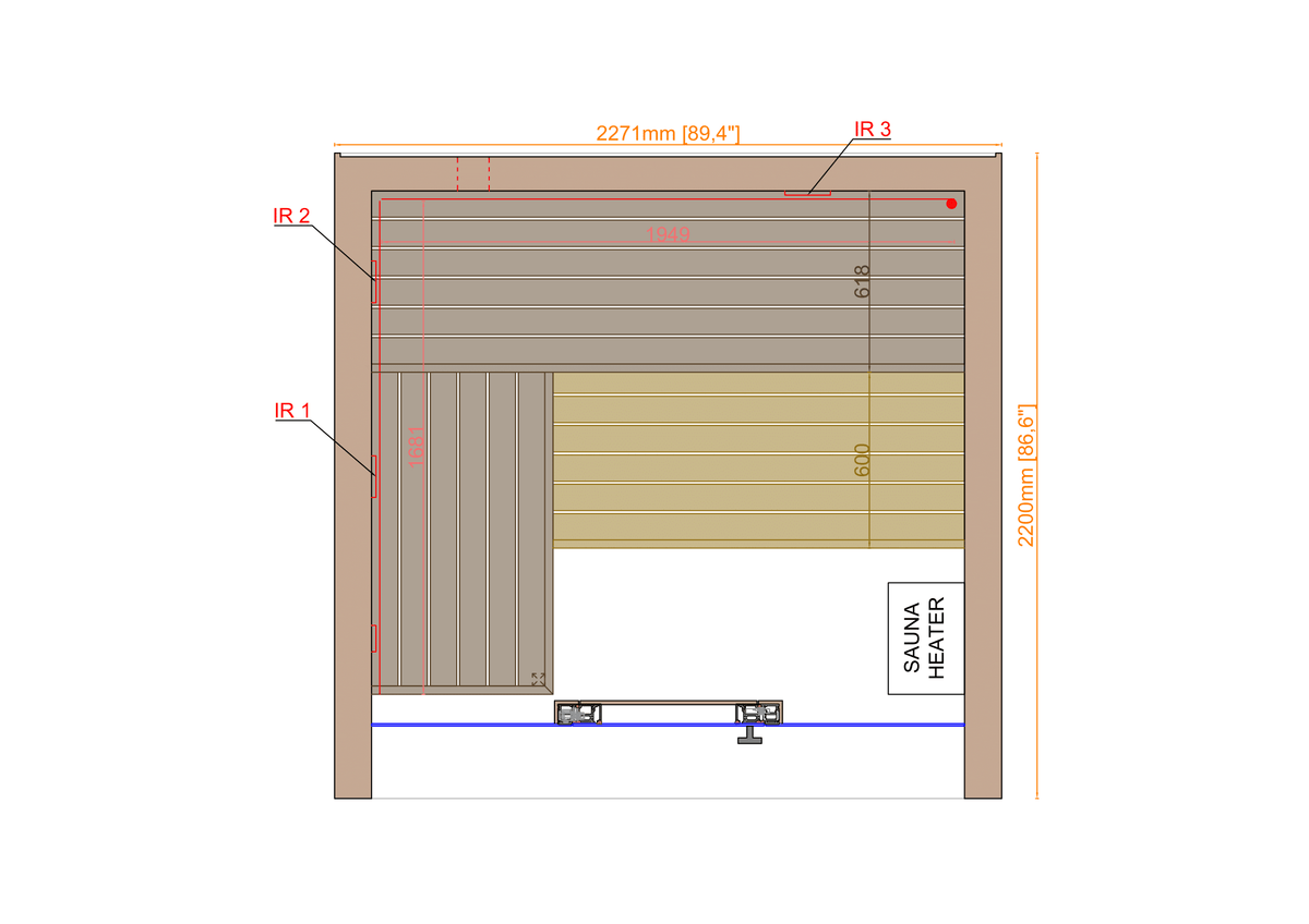 ThermaSol Sauna ThermaSol Fortis Outdoor Sauna Cabin