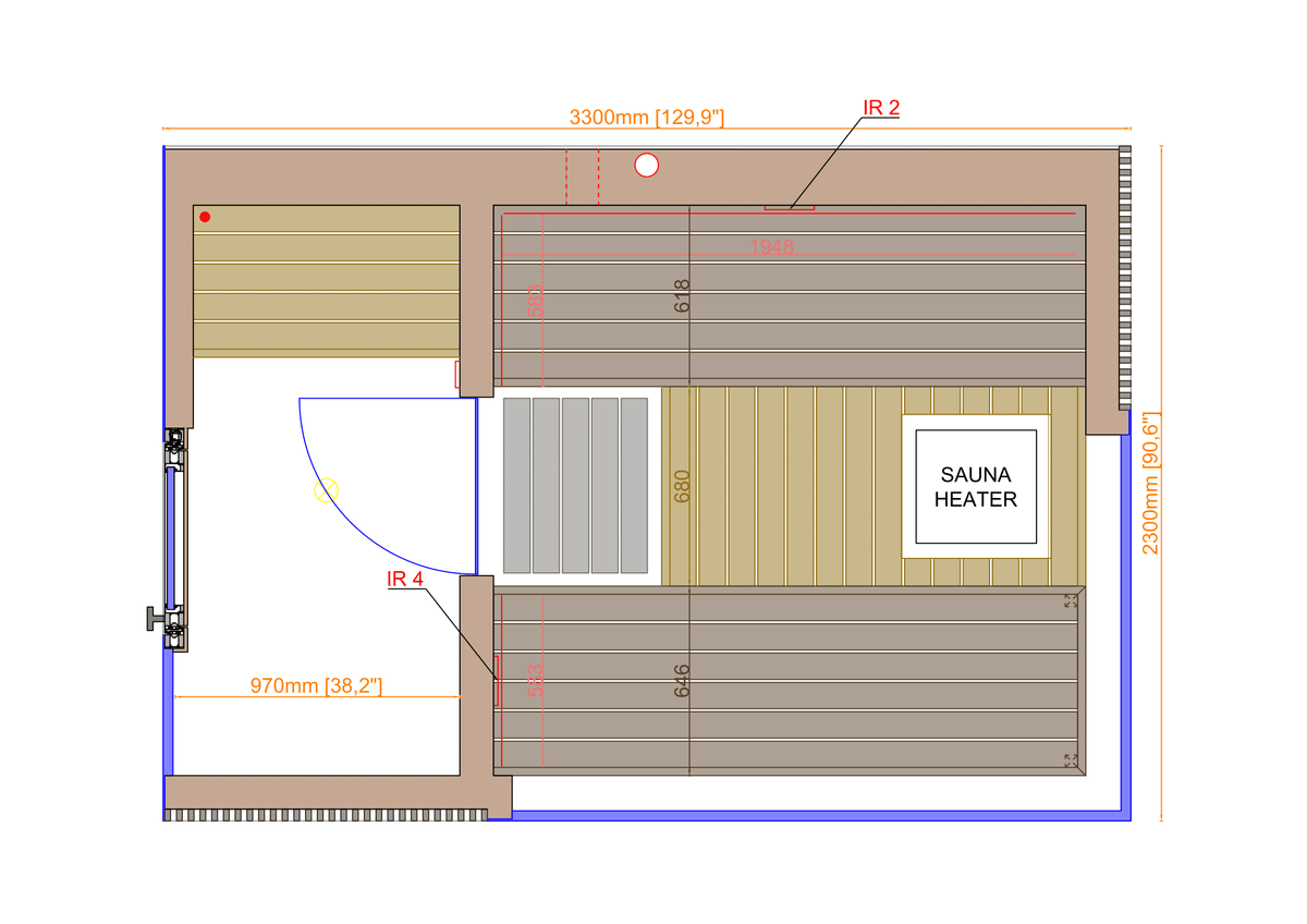 ThermaSol Sauna ThermaSol Ombra Outdoor Sauna Cabin