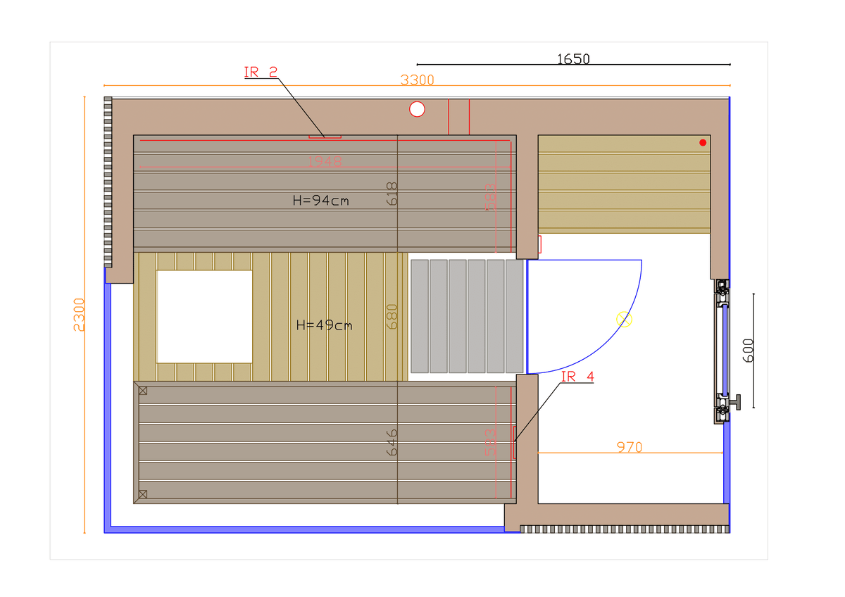 ThermaSol Sauna ThermaSol Ombra Outdoor Sauna Cabin
