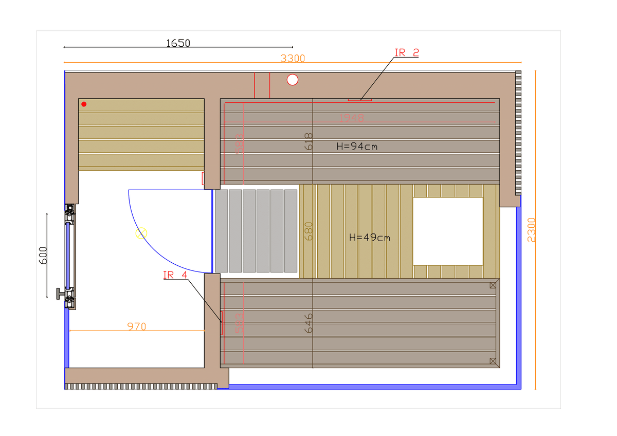 ThermaSol Sauna ThermaSol Ombra Outdoor Sauna Cabin