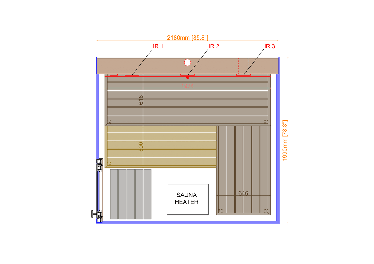 ThermaSol Sauna ThermaSol Vue Outdoor Sauna Cabin
